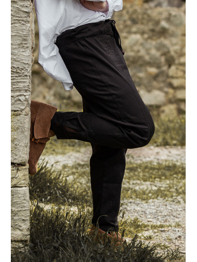 Trollfelsen Leonardo Carbone Mittelalter Gewandung Ritter Wikinger Ziernaht Hose Oskar Schwarz _3_ Trollfelsen Leonardo Carbone Mittelalter Gewandung Ritter Wikinger Ziernaht Hose Oskar Schwarz _3_